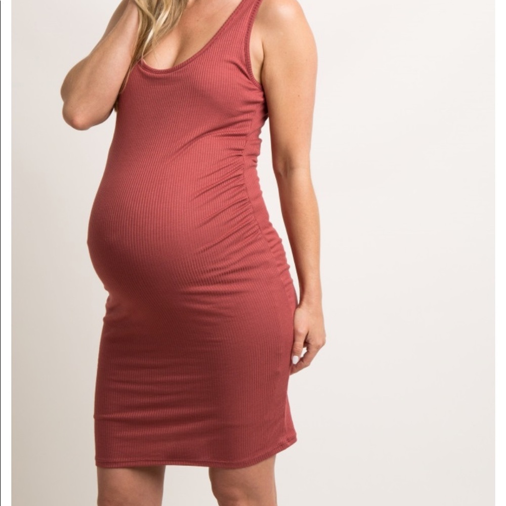 Pinkblush Ribbed Maternity Dress